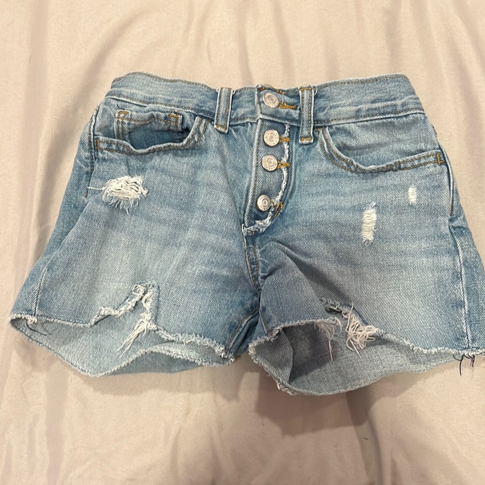 Light wash blue Jean shorts